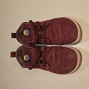 Lems Burgundy Corduroy Chukka Men's US 10.5